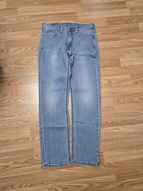 Vintage Men's Levi's Light Blue Straight-Leg Jeans